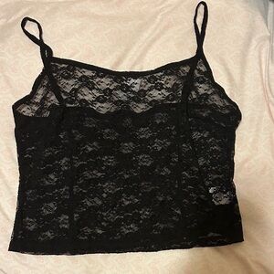 Brandy Melville John galt lace tank top